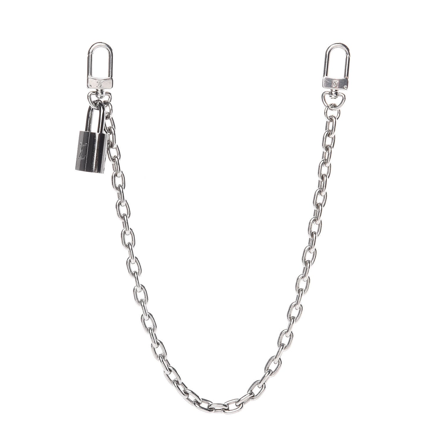 XL Pochette Extender Key Ring Chain Silver