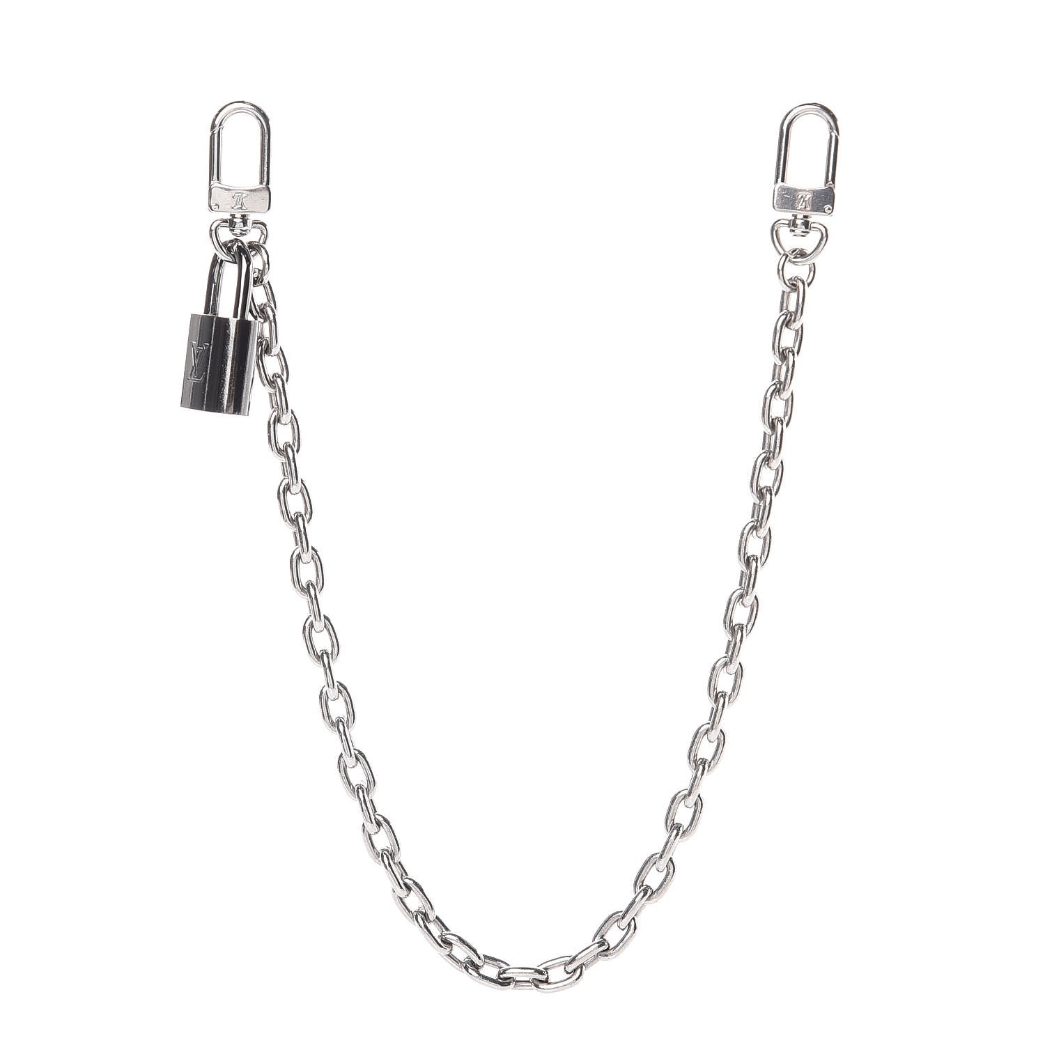 Louis Vuitton XL Pochette Extender Key Ring Chain Silver 1 of 3
