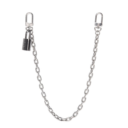 Louis Vuitton XL Pochette Extender Key Ring Chain Silver 1 of 3