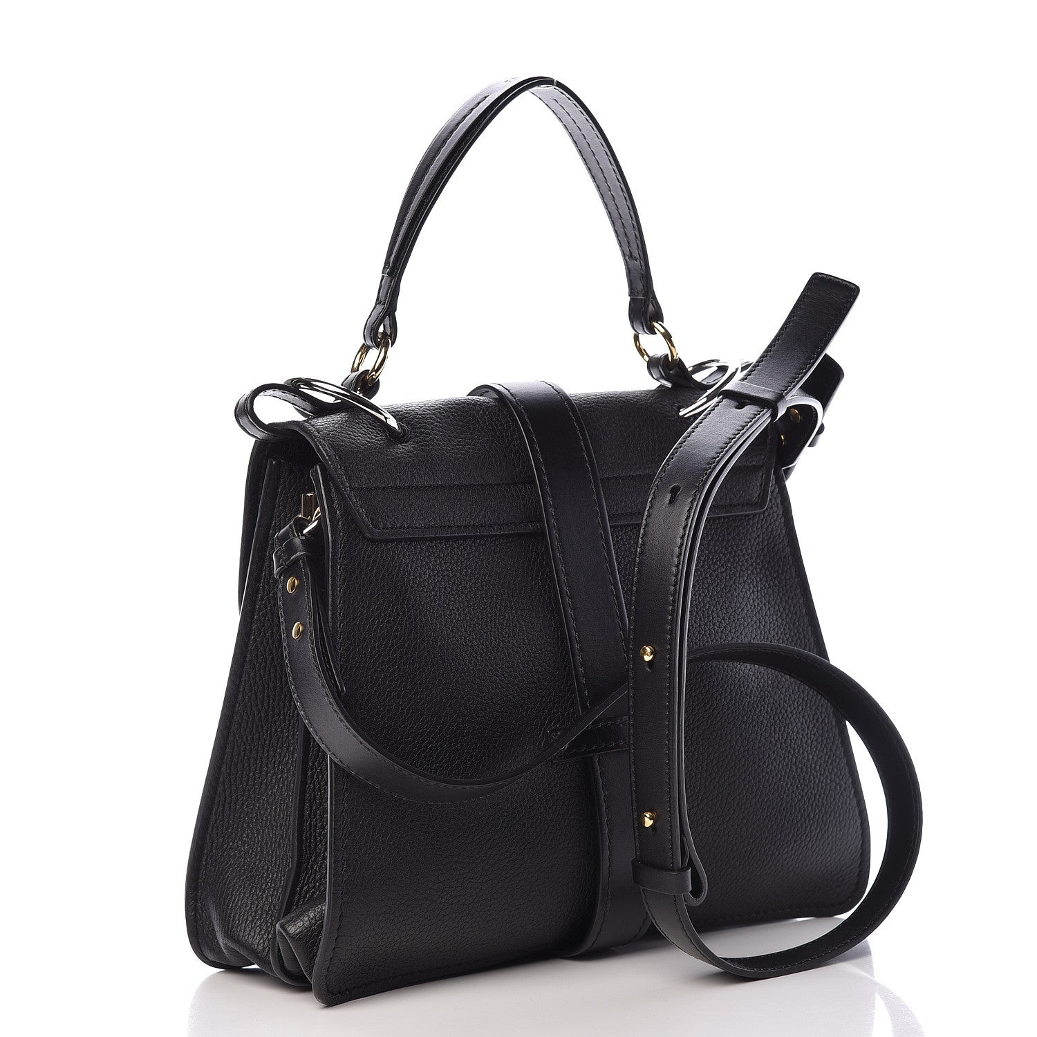 Chloe Grained Calfskin Medium Aby Day Shoulder Bag Black 3 of 11