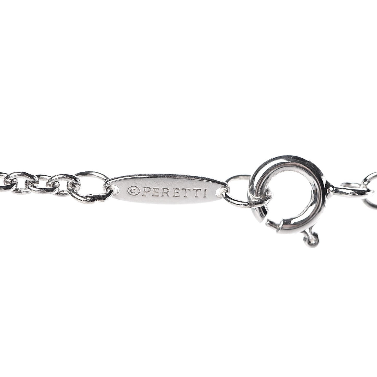 Sterling Silver Elsa Peretti Open Heart Lariat Necklace