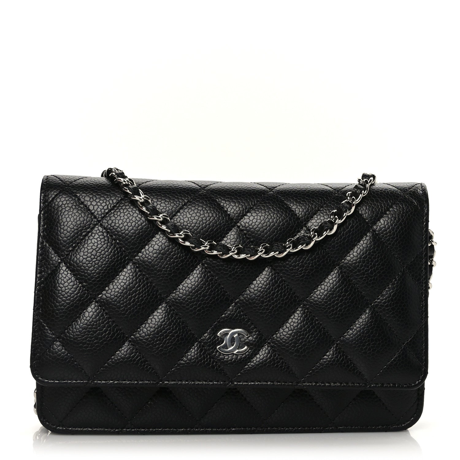 Chanel Caviar Quilted Wallet On Chain WOC Black 1 of 10