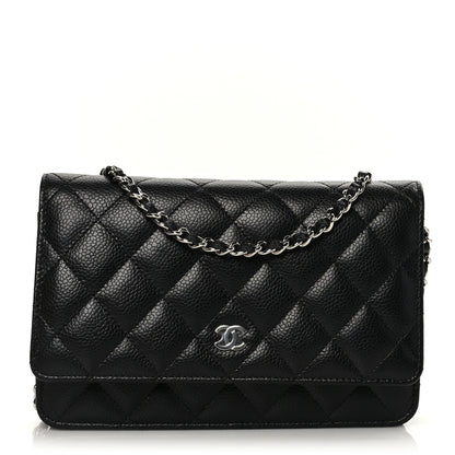 Chanel Caviar Quilted Wallet On Chain WOC Black 1 of 10