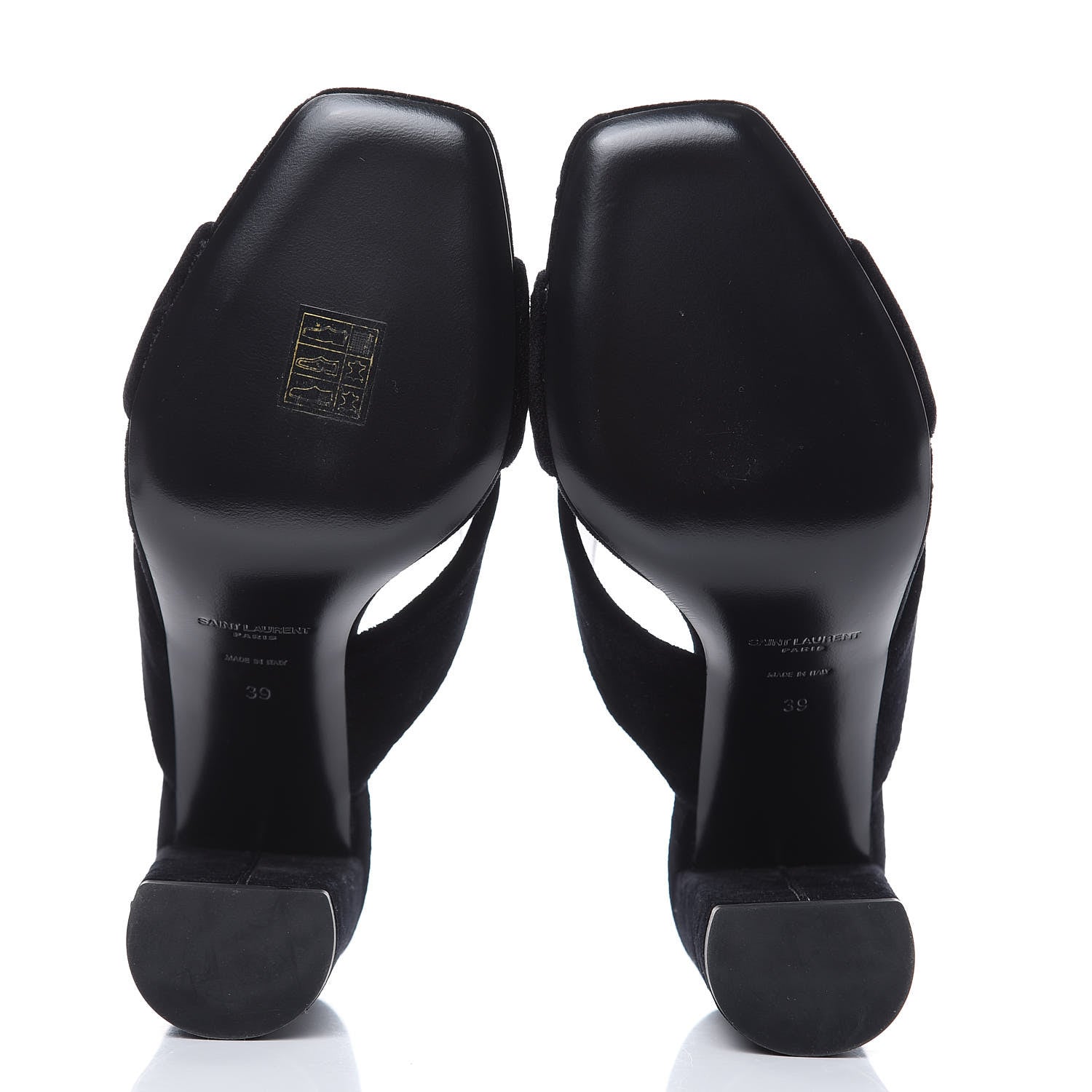 Saint Laurent Velvet LouLou 95 Mules 39 Black 5 of 9