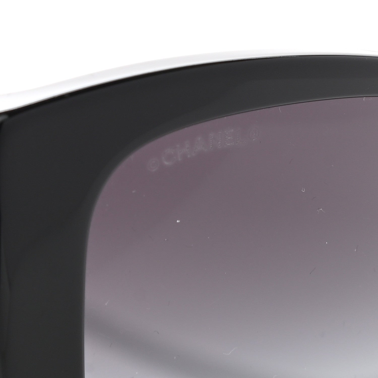 Chanel Acetate CC Rectangle Sunglasses 5430-A Black 7 of 8