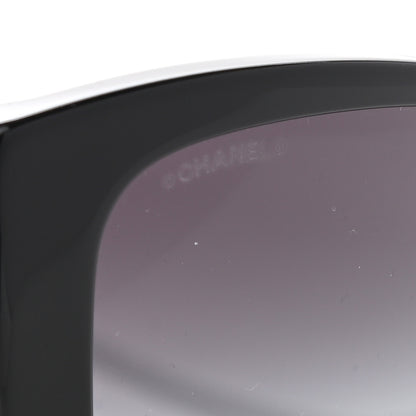 Chanel Acetate CC Rectangle Sunglasses 5430-A Black 7 of 8
