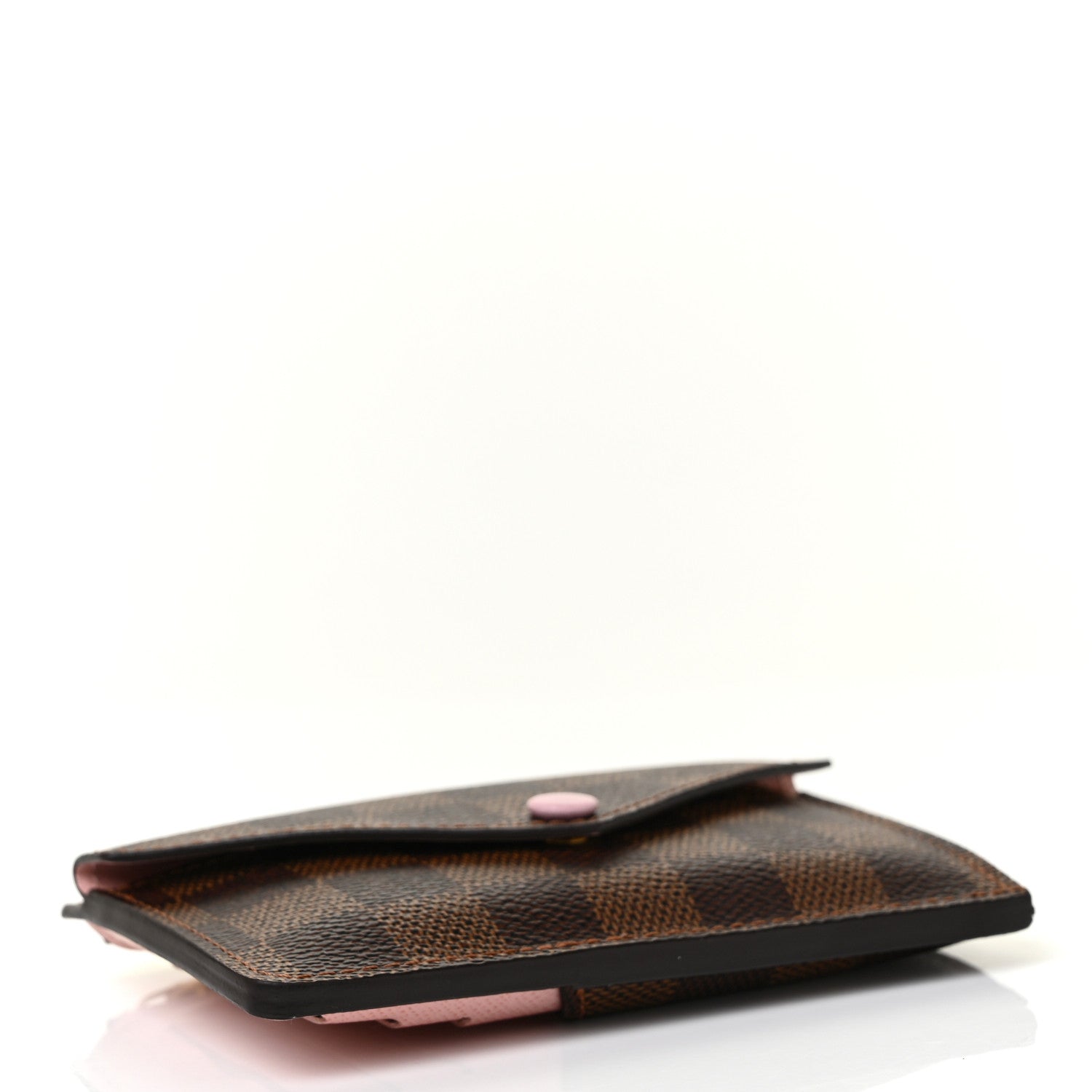 Louis Vuitton Damier Ebene Recto Verso Card Holder Rose Ballerine 4 of 9