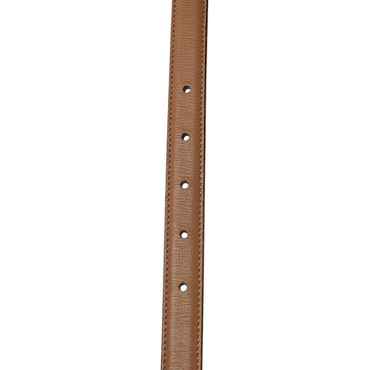 Gucci Azalea Calfskin Enamel Monochrome Double G 20mm Belt 110 44 Camelia 4 of 5