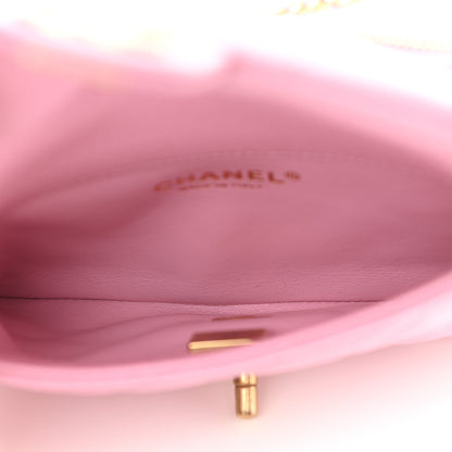Chanel Shiny Caviar Pick Me Up Flap Belt Bag Pink 6 of 11