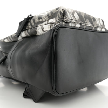 MCM Cubic Monogram Medium Backpack Black White 9 of 12