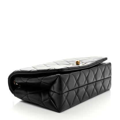 Chanel Shiny Lambskin Quilted Enamel CC Small Flap Black 4 of 10