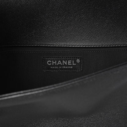 Chanel Caviar Quilted Medium Boy Flap So Black 6 of 13