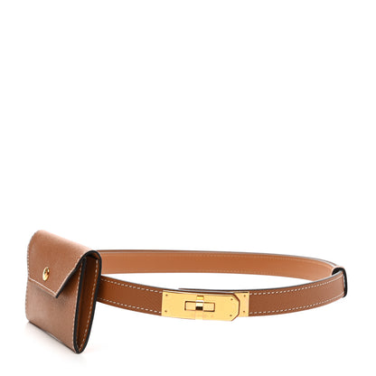 Hermes Epsom Kelly Pocket Belt Gold 1 of 5