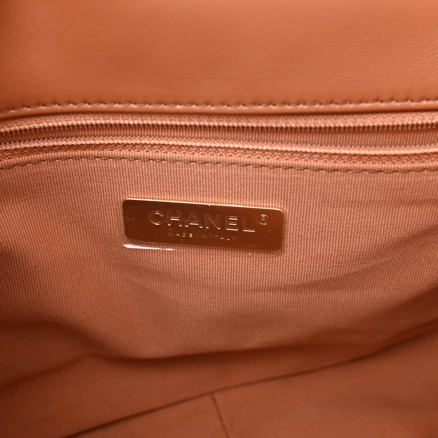 Chanel Lambskin Quilted Medium Chanel 19 Flap Brown 6 of 10