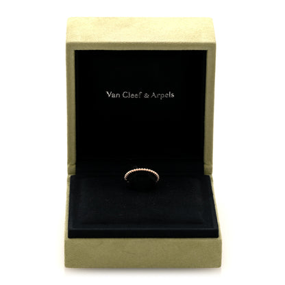 Van Cleef & Arpels 18K Rose Gold Small Perlee Ring 55 7.25 5 of 5
