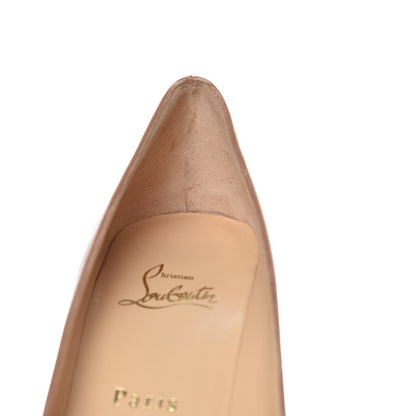 Christian Louboutin Patent No Matter 85 Pumps 38.5 Nude 9 of 10
