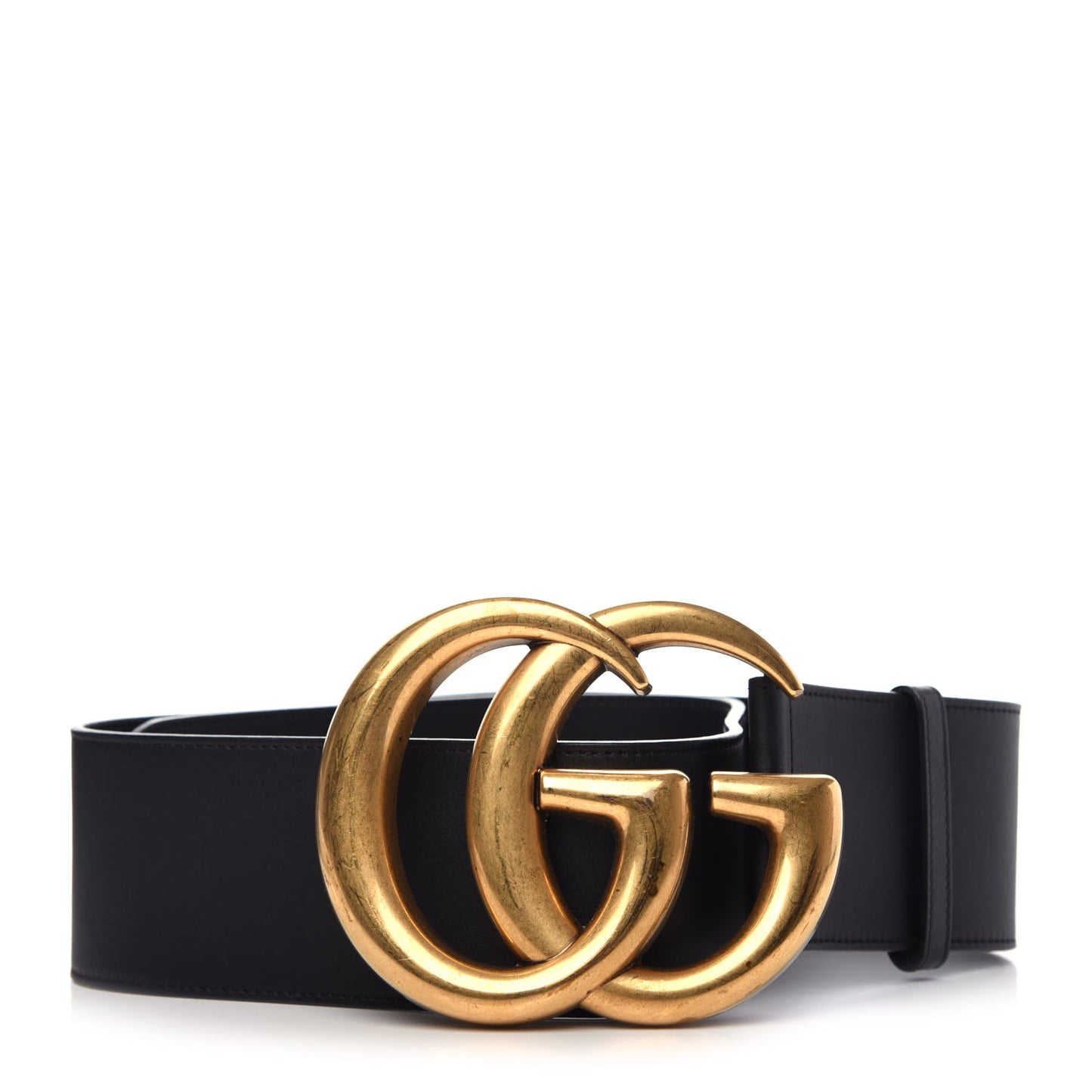 Calfskin Double G Wide Belt 95 38 Black