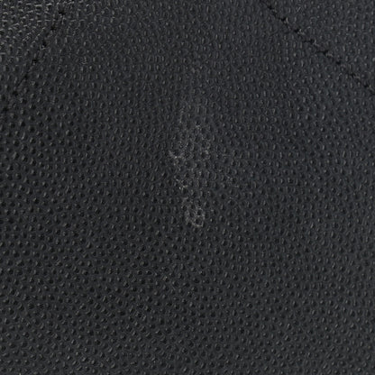 Chanel Grained Calfskin Lambskin Quilted Large Bowling Bag Black 10 of 10
