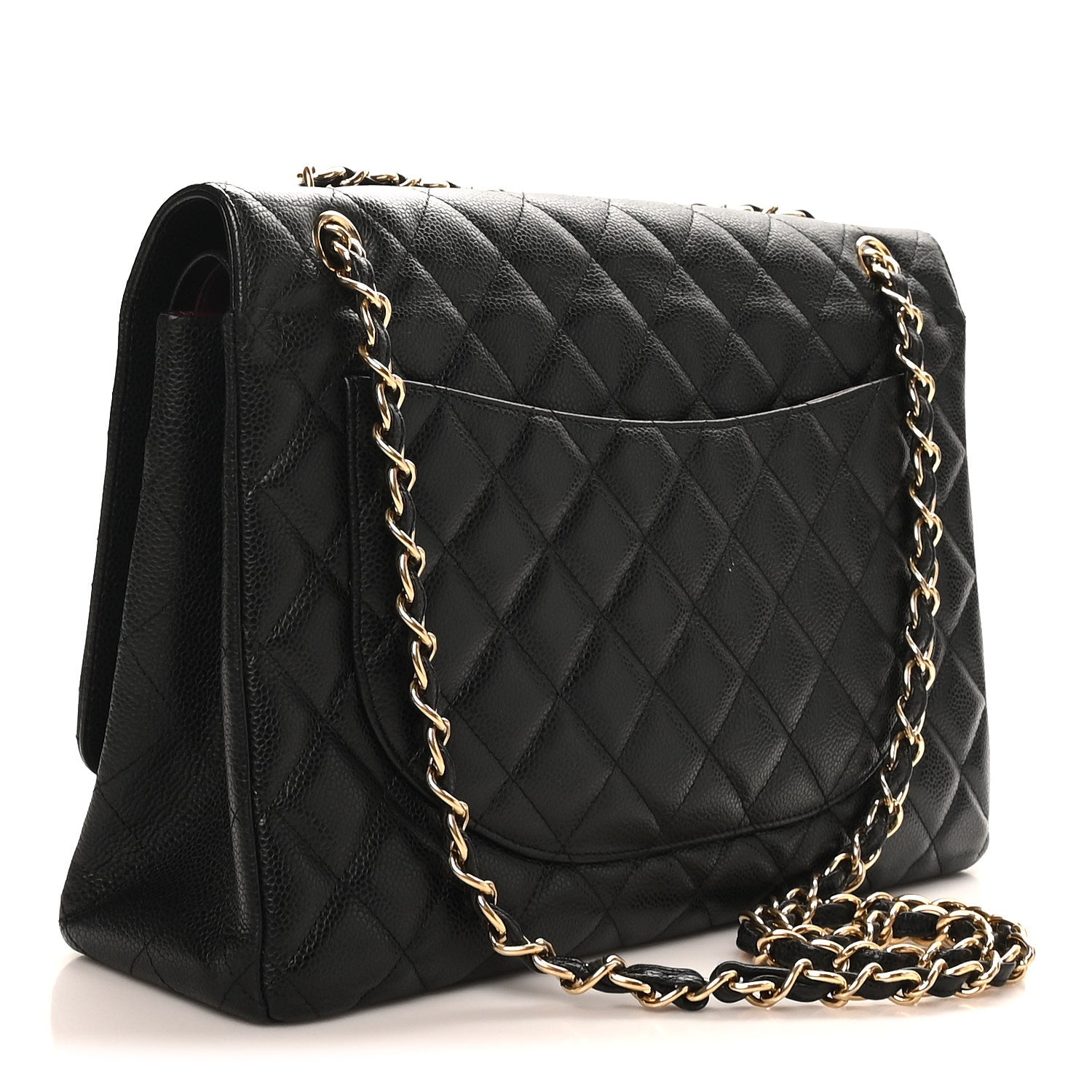 Chanel Caviar Quilted Maxi Double Flap Black 3 of 10