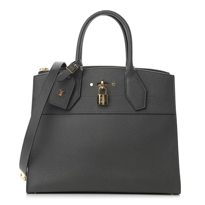 Louis Vuitton Taurillon City Steamer MM Gris 1 of 13