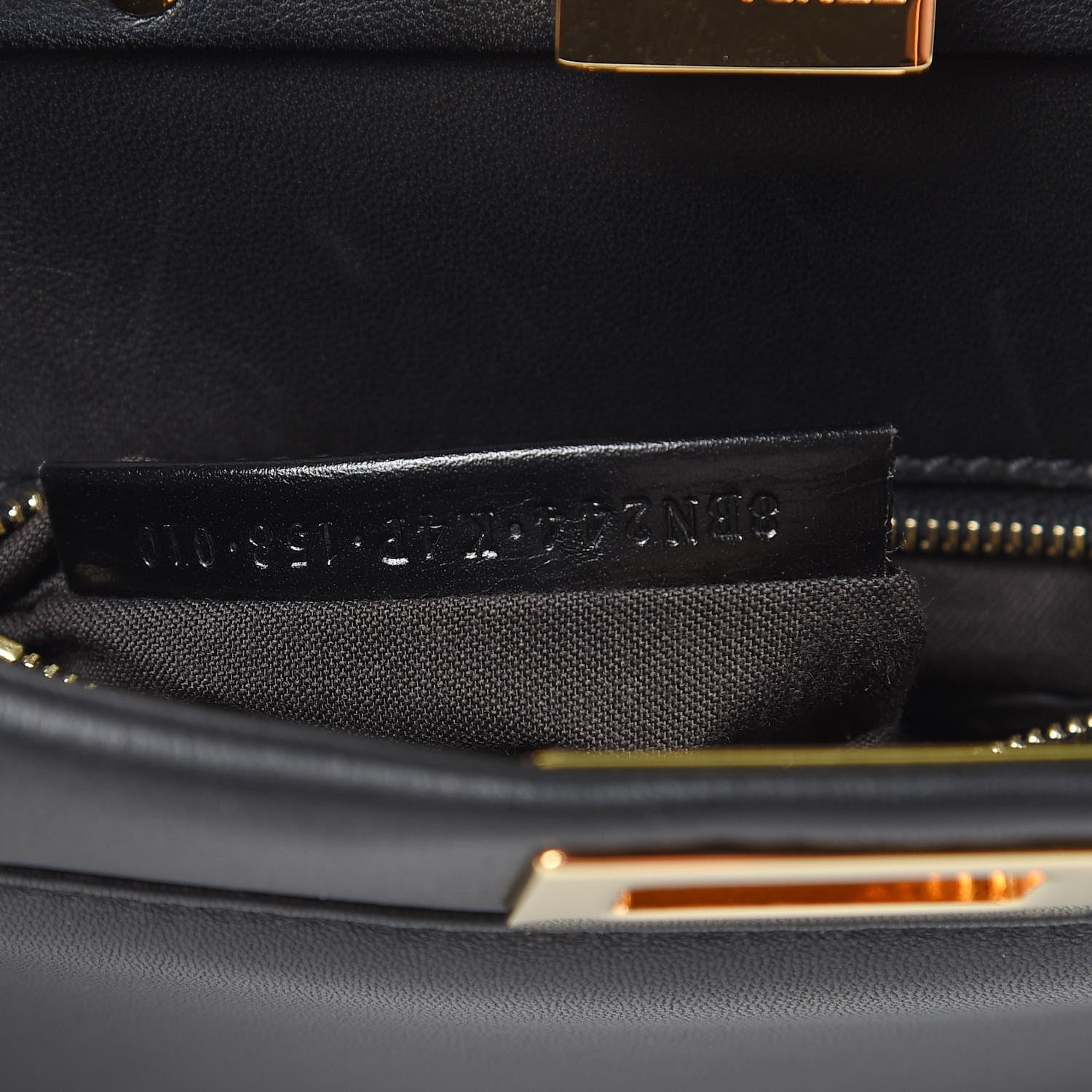 Fendi Nappa Mini Peekaboo Iconic Satchel Black 8 of 11