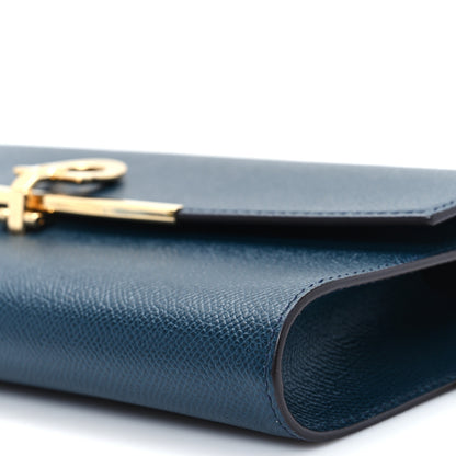 Salvatore Ferragamo Printed Calfskin Gancini Icona Mini Bag Blue 10 of 10