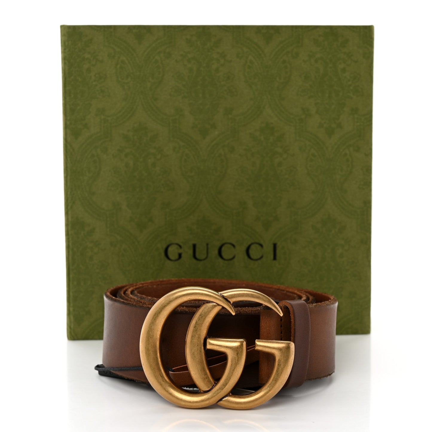 Faded Calfskin Double G 40mm Belt 115 46 Cuir