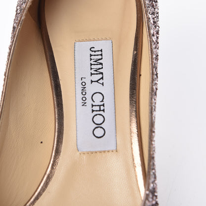 Jimmy Choo Glitter Pointy Toe Romy 85 Pumps 36.5 Pink 9 of 15