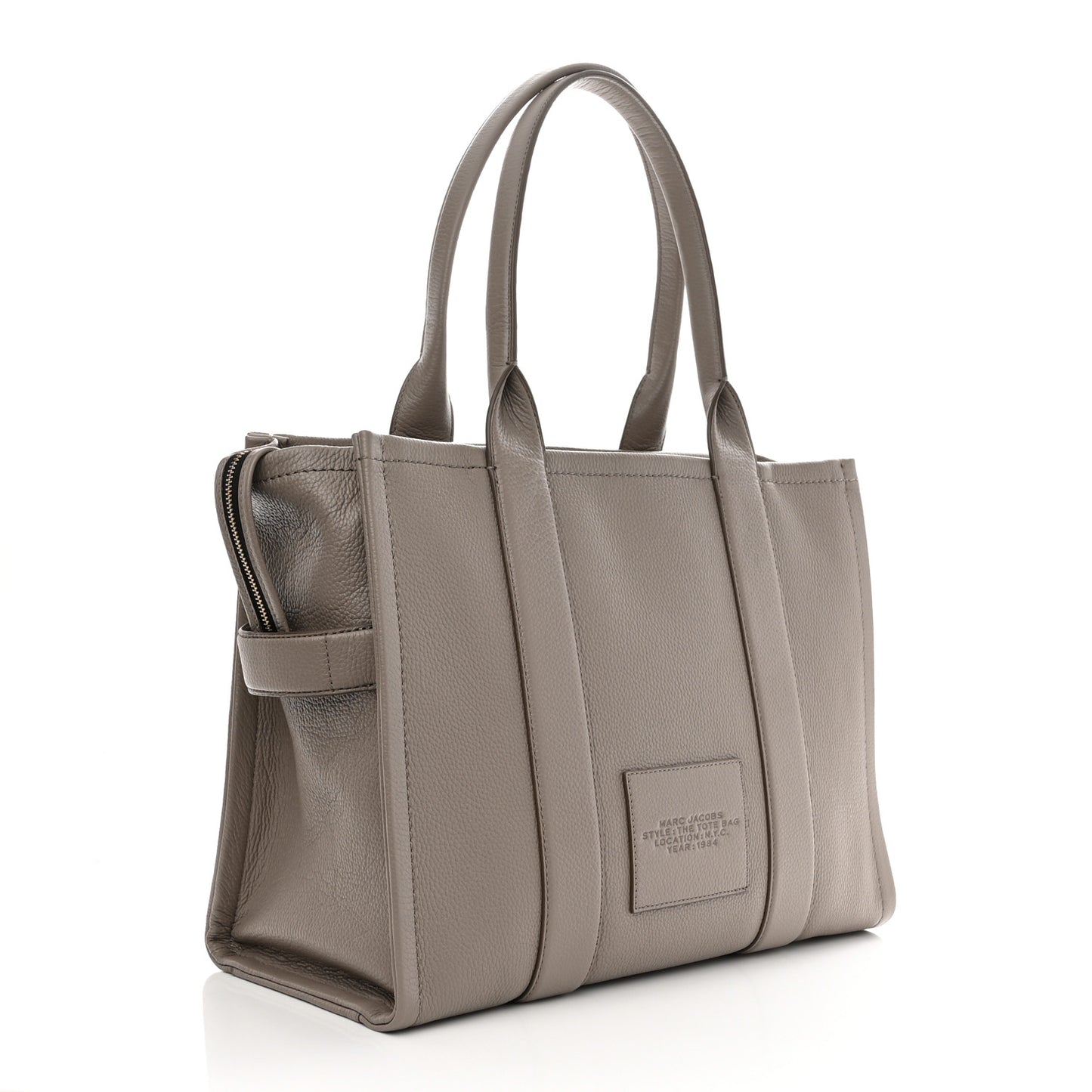 Grained Calfskin Large The Tote Bag Taupe