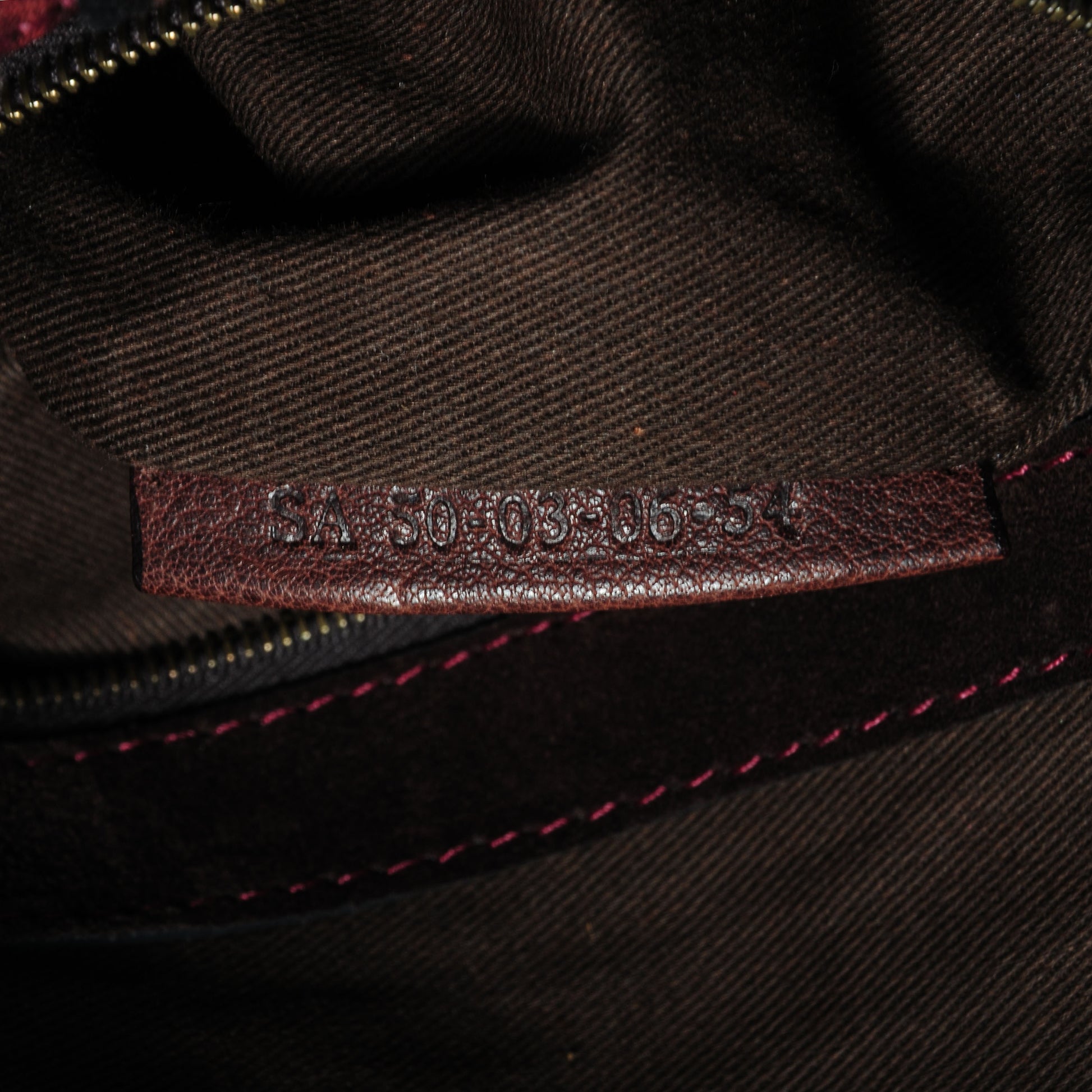 Chloe Buffalo Suede Silverado Shoulder Bag Bordeaux 7 of 7