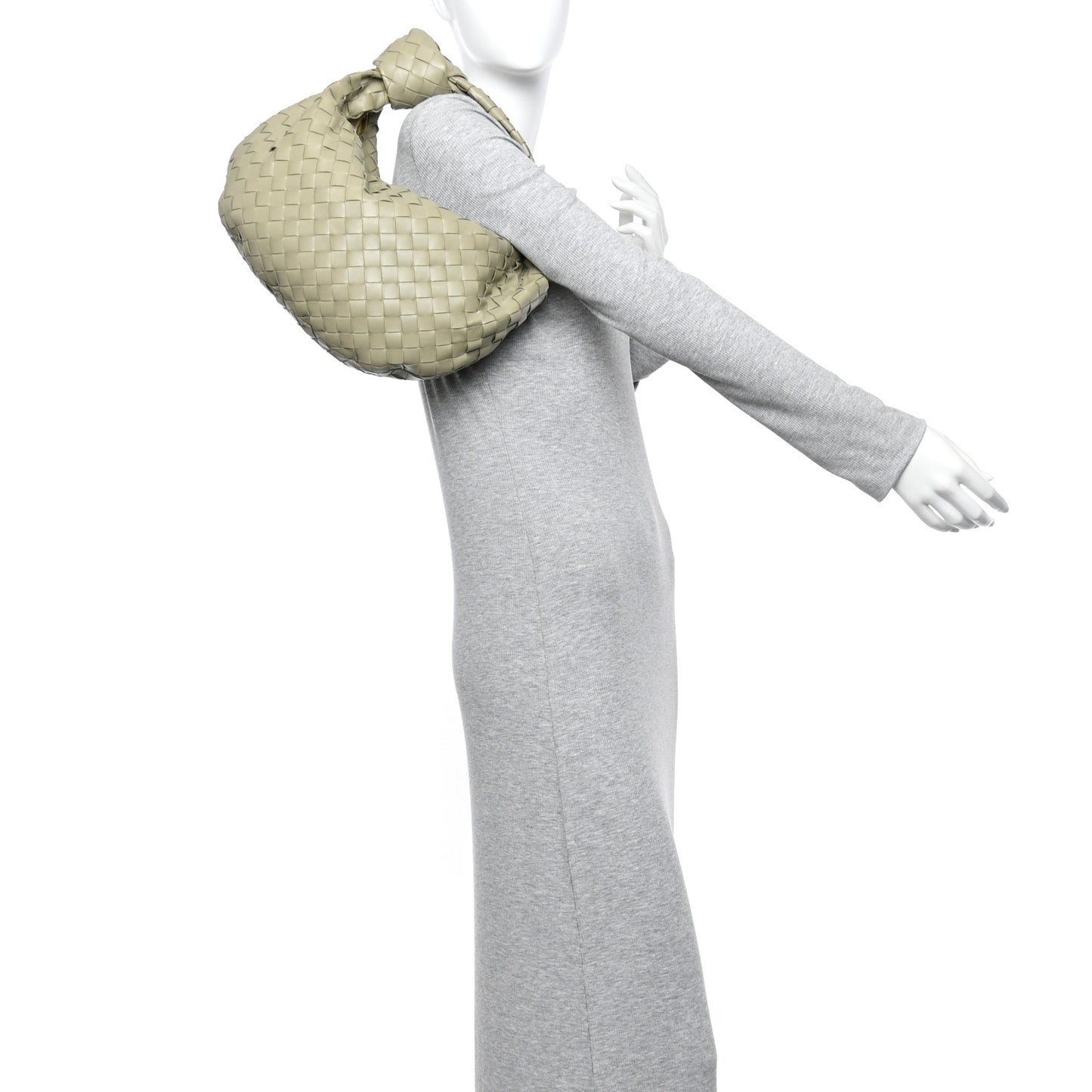 Nappa Intrecciato Teen Jodie Hobo Travertine