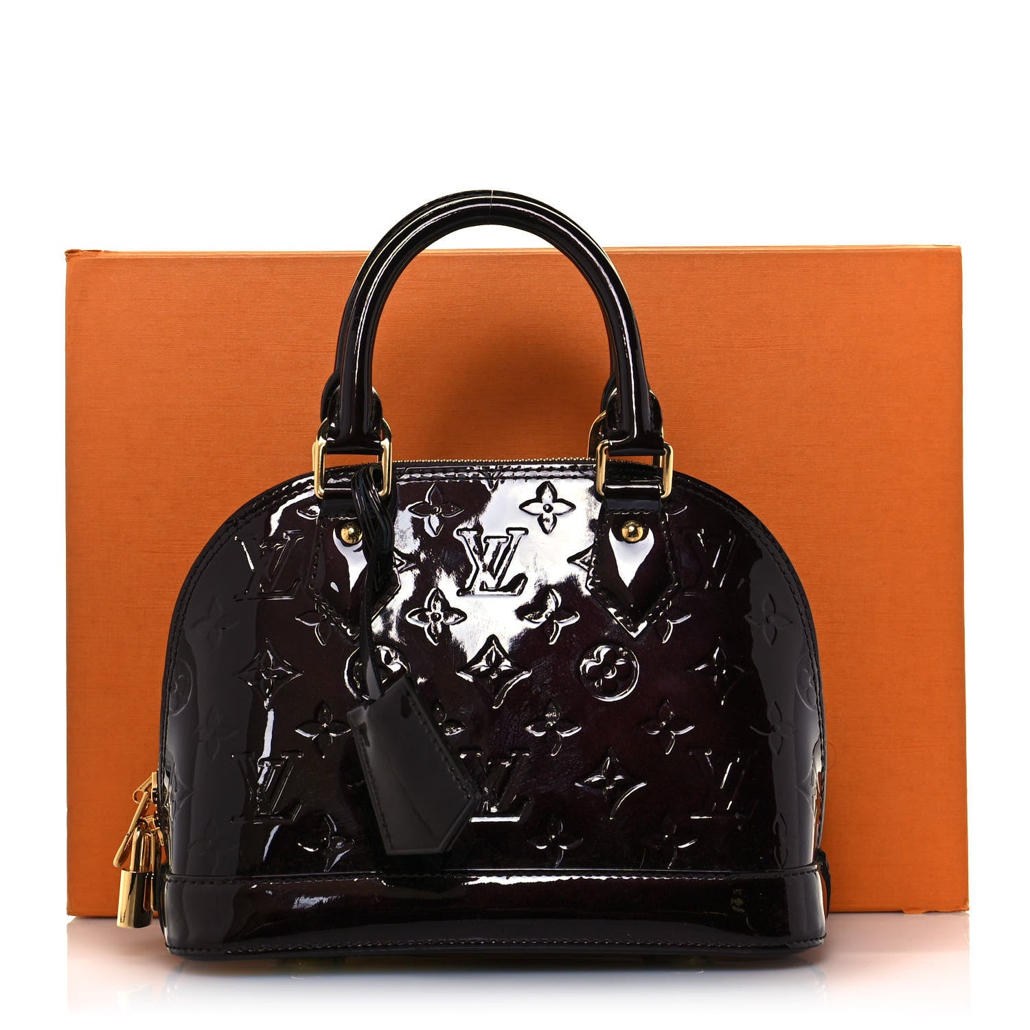 Louis Vuitton Vernis Alma BB Amarante 12 of 12