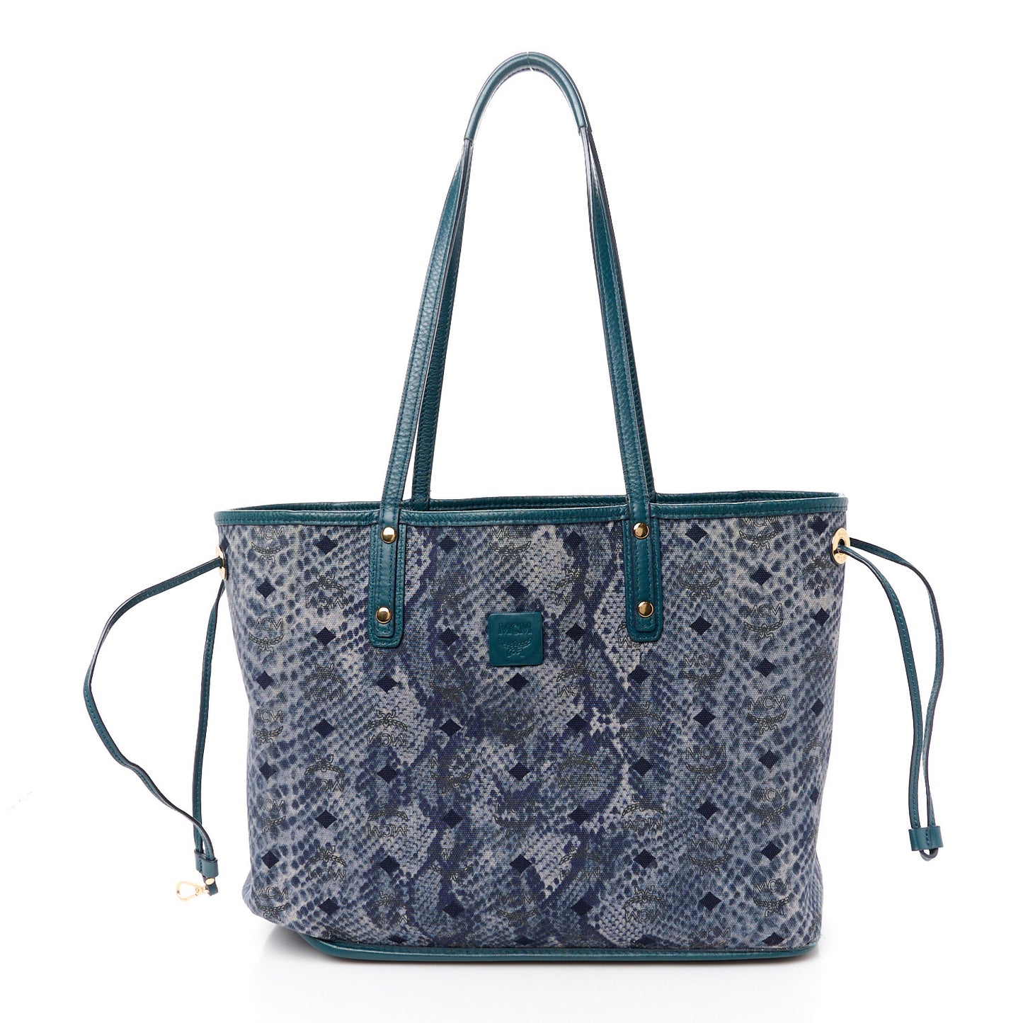 Visetos Medium Project Reversible Shopper Tote Blue