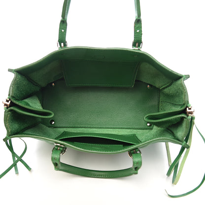 Balenciaga Veau Papier A6 Zip Around Tote Vert Trefle 5 of 15