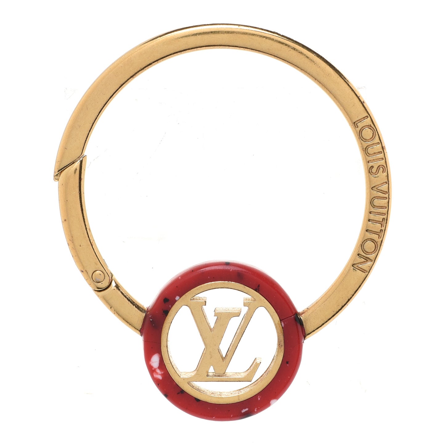Key Ring Gold Red