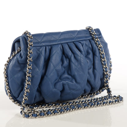 Chanel Washed Lambskin Medium Chain Around Messenger Blue 3 of 7