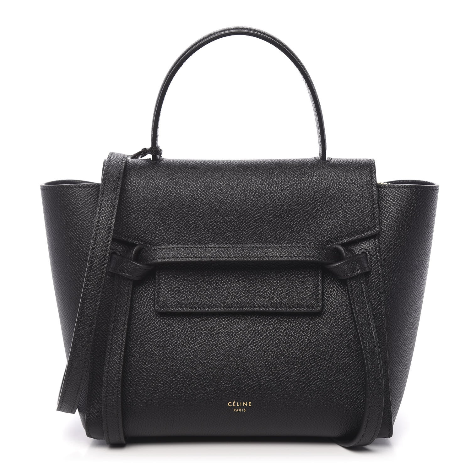 Celine Grained Calfskin Nano Belt Bag Black 1 of 10