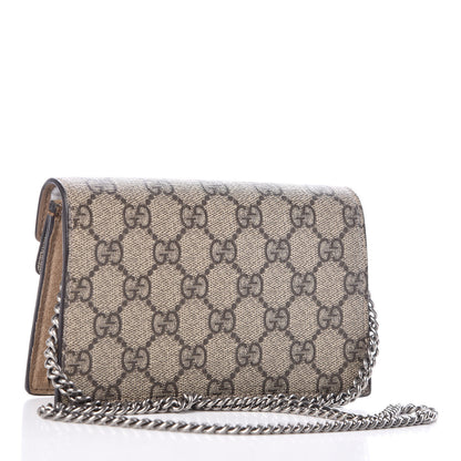 Gucci GG Supreme Monogram Super Mini Dionysus Shoulder Bag Taupe 3 of 9