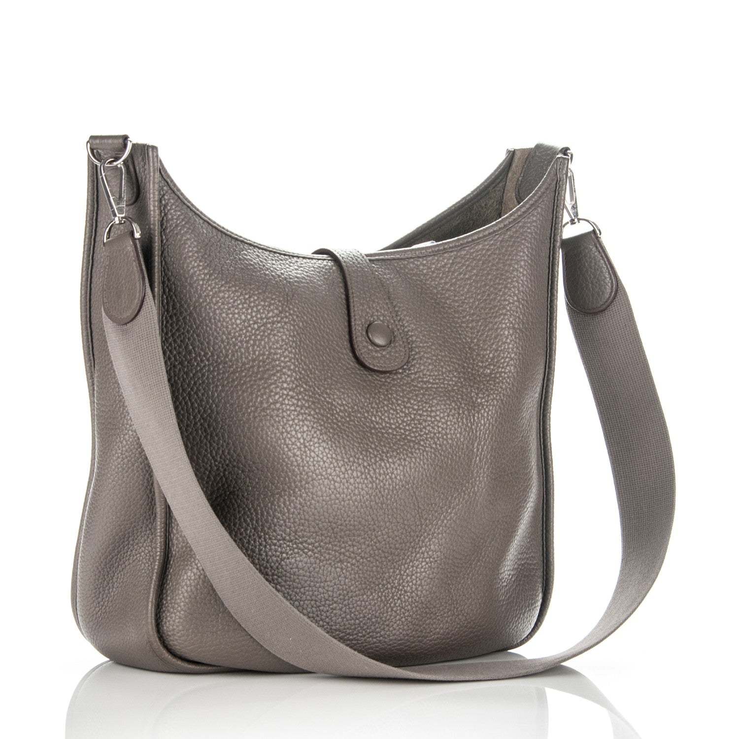 Hermes Taurillon Clemence Evelyne GM Etain 3 of 8