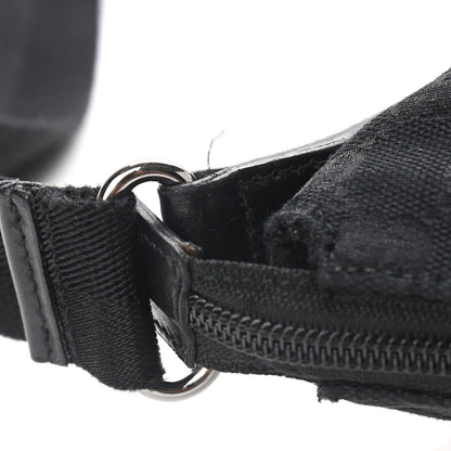 Gucci Monogram Calfskin Perforated Medium Flat Messenger Bag Black 9 of 10