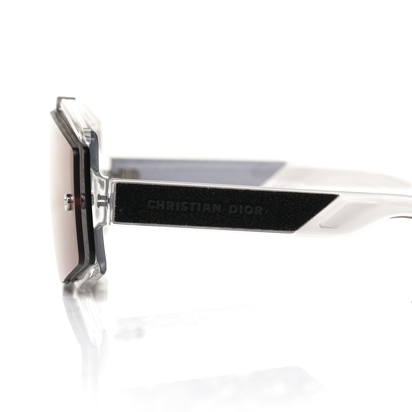 Acetate Diorxtrem MU Oblique Mask Sunglasses Crystal