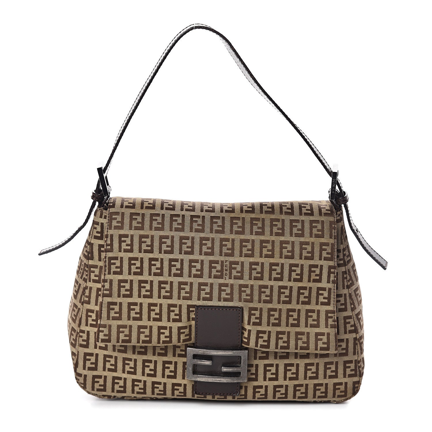 Fendi Zucchino Mama Baguette Brown 1 of 7
