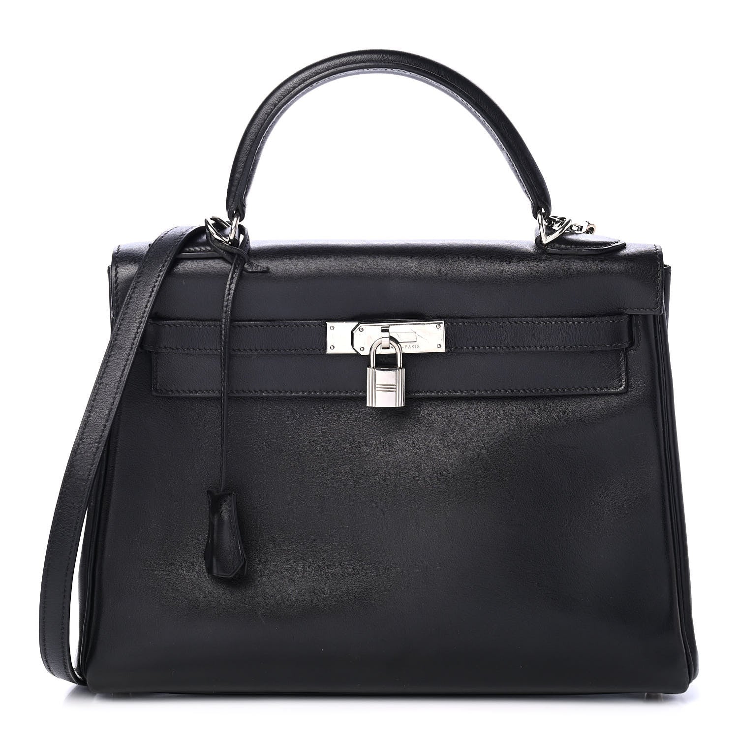 Hermes Chevre Shooting Star Kelly Retourne 32 Black 1 of 11