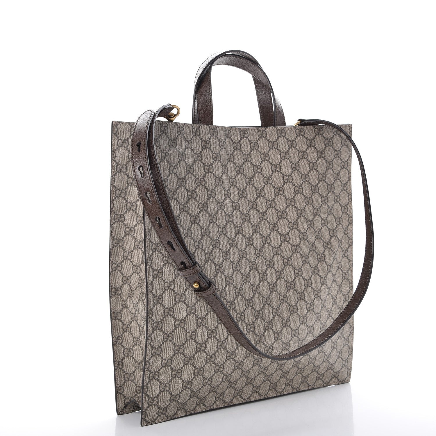 Gucci Soft GG Supreme Monogram Embroidered Vertical Tote 3 of 7