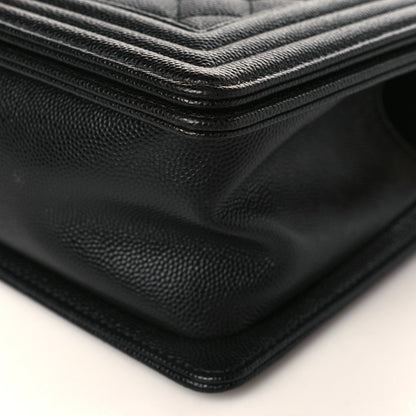 Chanel Caviar Quilted Medium Boy Flap Black 9 of 10