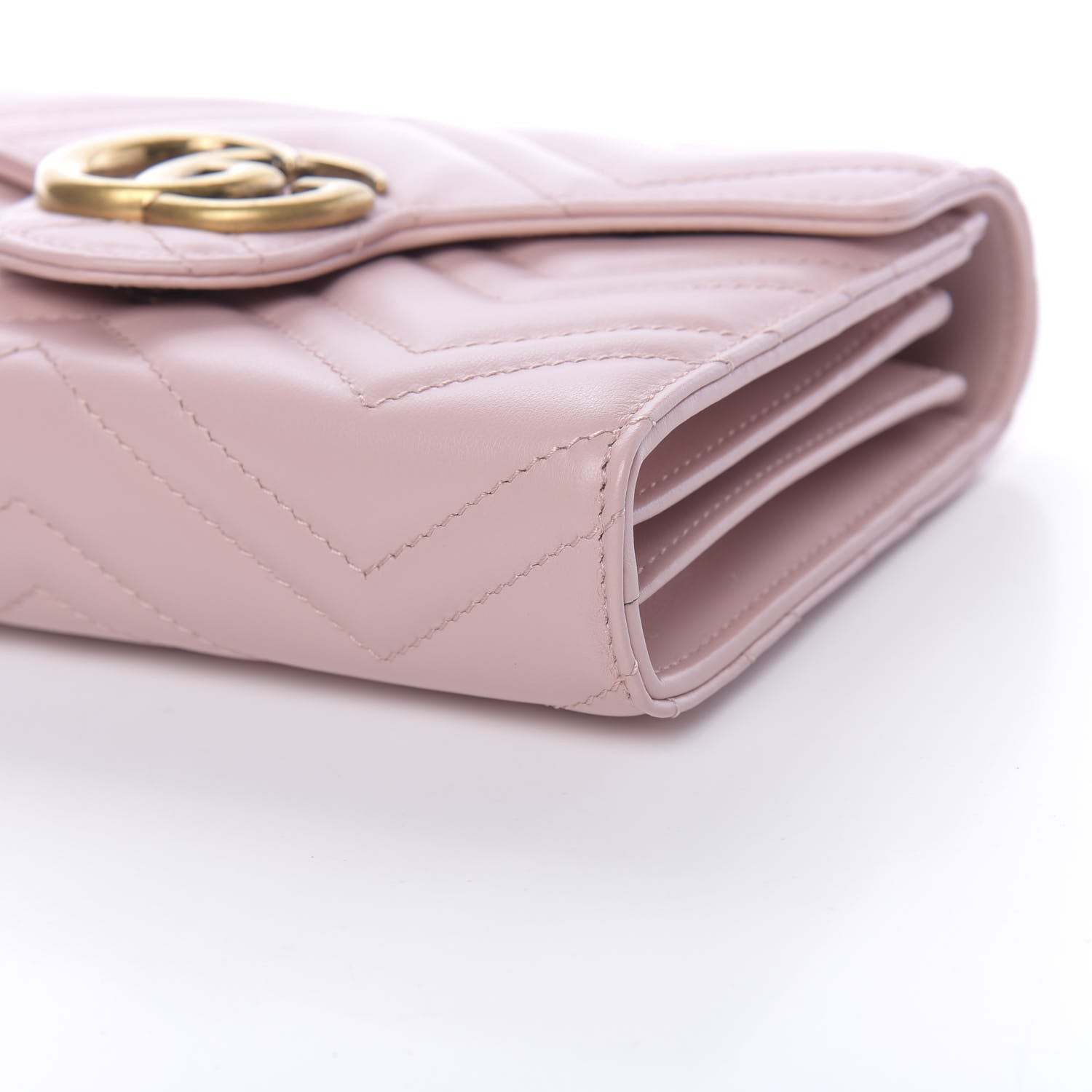 Gucci Calfskin Matelasse GG Marmont Chain Wallet Perfect Pink 9 of 10