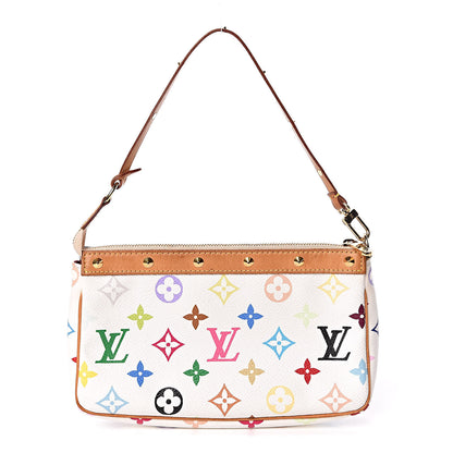 Louis Vuitton Monogram Multicolor Pochette Accessories White 1 of 11