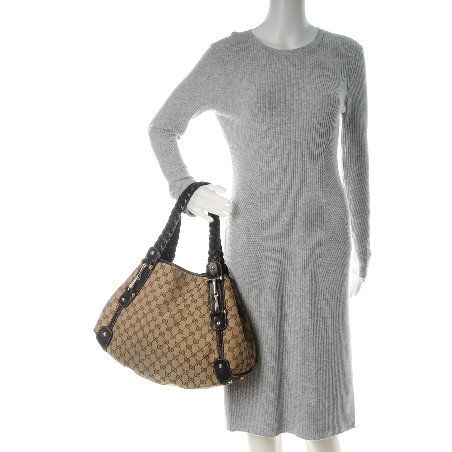 Gucci Monogram Medium Pelham Shoulder Bag Dark Brown 2 of 8