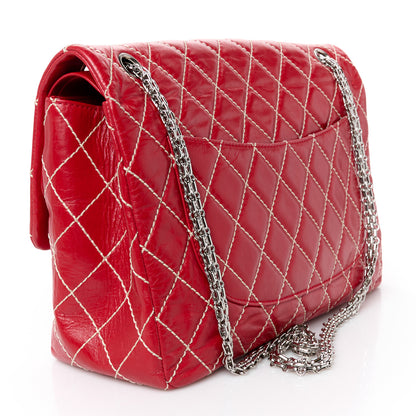 Chanel Calfskin Wild Stitch 2.55 Reissue 226 Flap Red 3 of 11