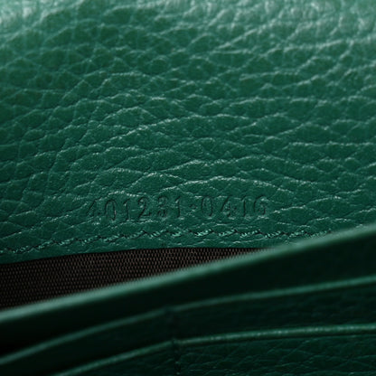 Gucci Calfskin Mini Dionysus Chain Wallet Emerald 7 of 10
